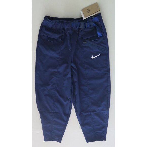 Nike DH9897 492 Women's Sz S Blue Sportswear Tech Pack Curve Woven Pants $100 - Picture 1 of 9